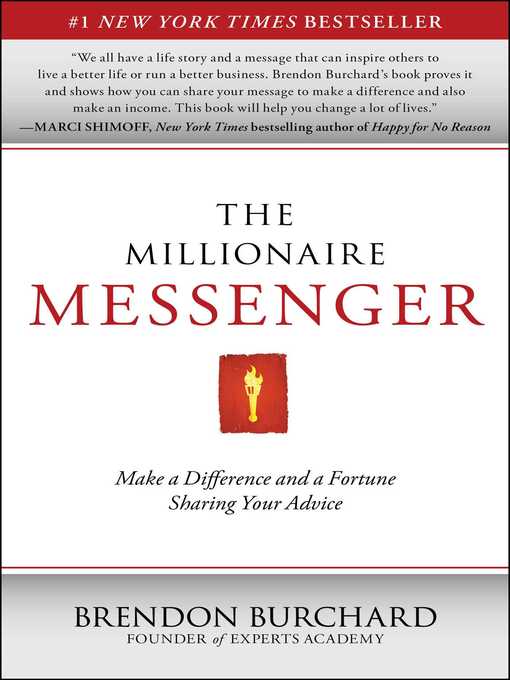 Title details for The Millionaire Messenger by Brendon Burchard - Wait list